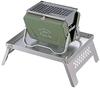 Captain Stag UG-3302 Stainless Steel Fire Pit Stand/Mini Table for Kamadodai B5 Model, Silver