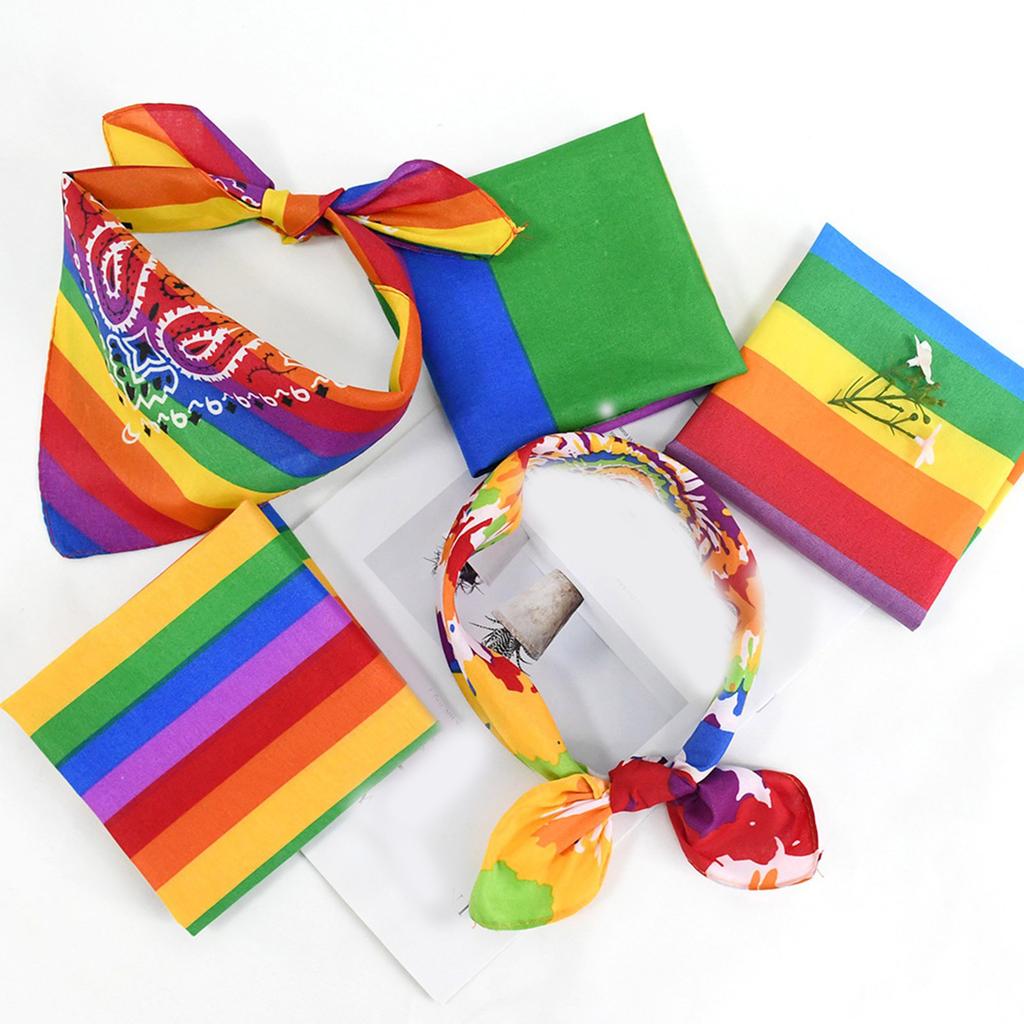 4Pcs Unisex Bandana Square Scarf for Men and Women Soft Scarves Colorful Headwear for Outdoor Sports and Festivals