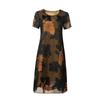 Women's Summer Floral Chiffon Dress - Loose Fit, Plus Size, Slimming, Korean Style for Middle-aged Mothers
