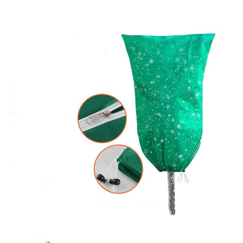 Plant Cover Winter Warm Tree Shrub Protecting Bag Frost Cloth Blankets For Outdoor Plant Freeze Protection Covers With Zipper