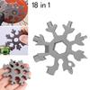18 in 1 Stainless Steel Snowflake Multi-tool Screwdriver Wrench Spanner