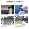 2PCS Car Window Sunshade Cover Sun Shield UV Protection Auto Front Rear Black Window Curtain Summer Car Accessories