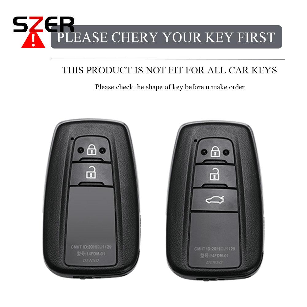 2 Buttons For Toyota Prius Camry Corolla Chr C-Hr Rav4 Land Cruiser Prado Tpu Car Key Case Cover Shell Fob Keychain Accessories