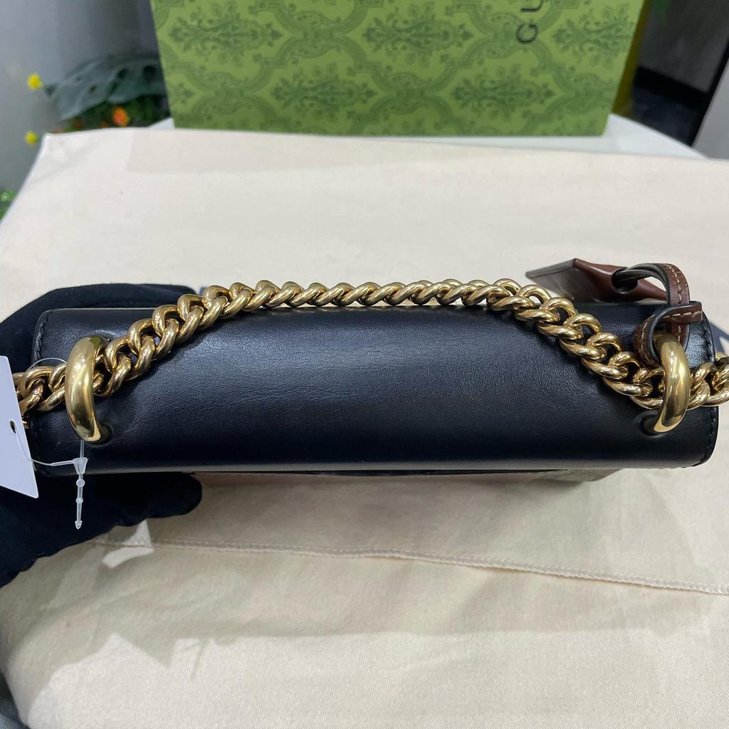 [Pre-Owned] Padlock Moonlight Treasure Box Series Metal Lock Logo Canvas And Leather Crossbody Bag Small - Very Good #1HMLEZZ