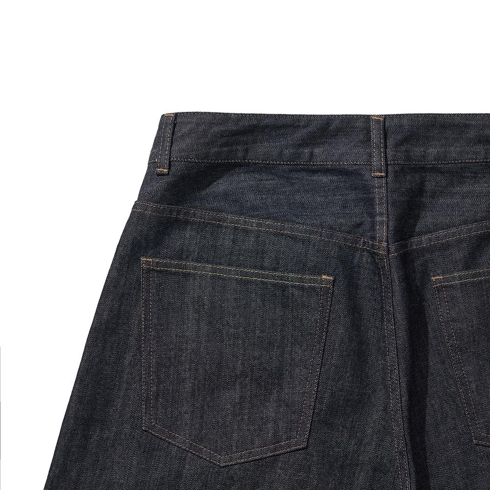 HISHANDER One Washed 5P Wide Denim Pants