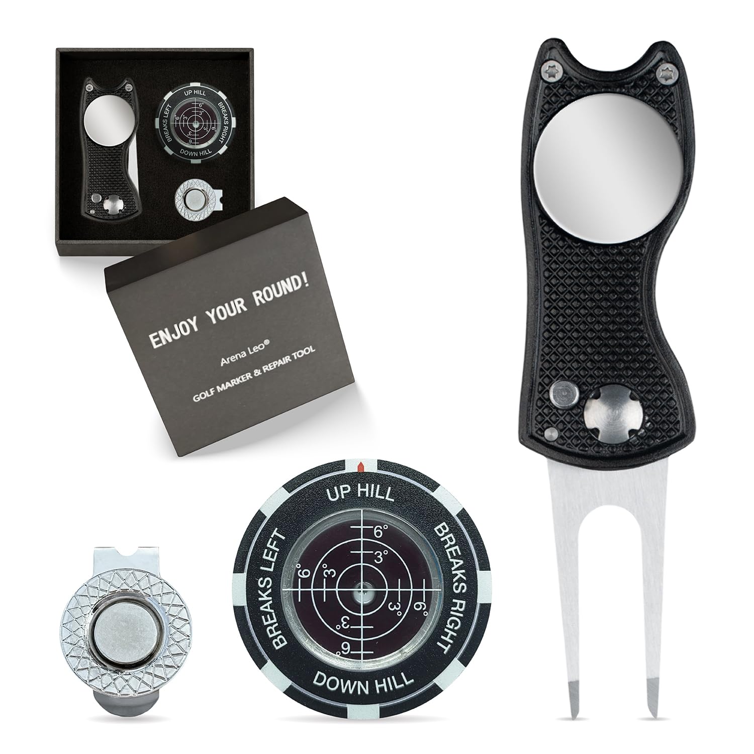 [Arena Leo] Golf Marker Magnet with Cap Clip for Hats