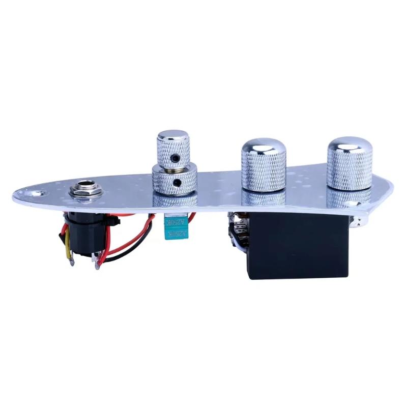 Control Plate, 5 Ways Switch Loaded Metal Prewired Guitar Control Plate for Guitar Replacements Parts Control Plate Set
