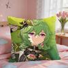 Collei Genshin Impact Cushion Cover Square Short Plush Pillow Case Living Room Sofa Home Decor Funda X