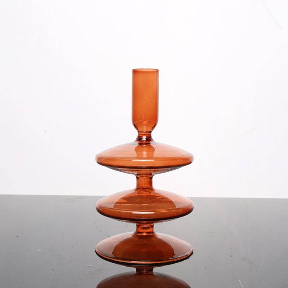 

Candlelight Dinner Wedding Party Single Layer Vase Table Ornaments Candlesticks Candle Holders