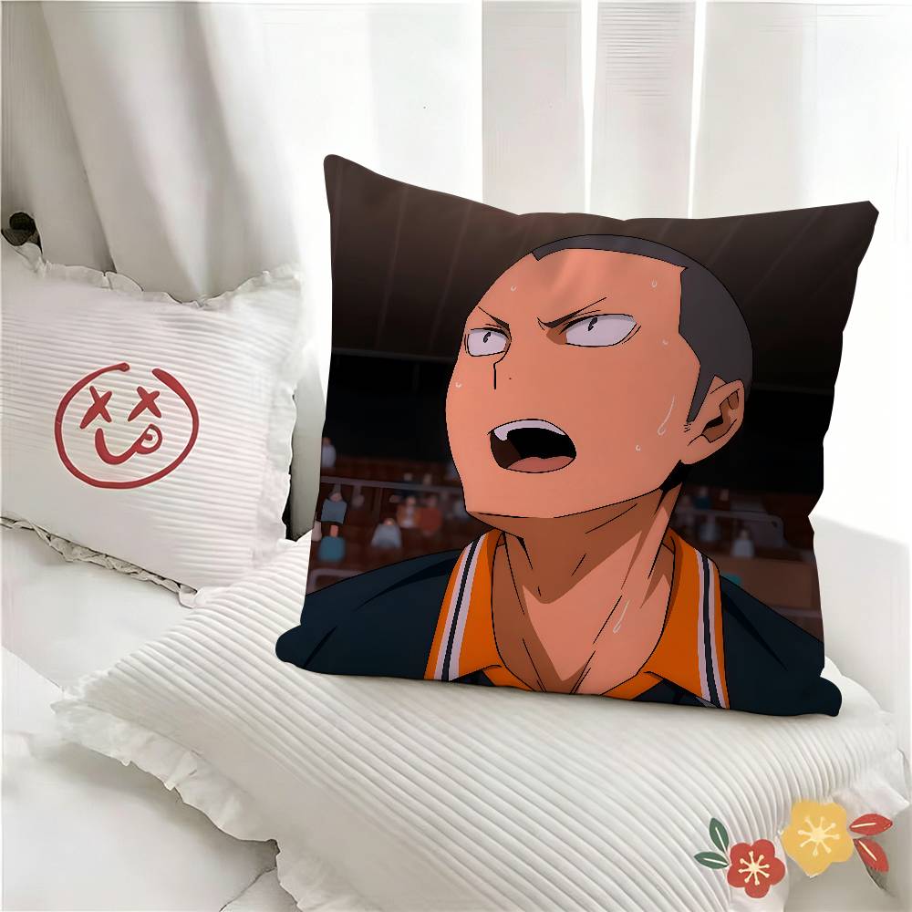 pc Anime Tanaka Ryunosuke Pillow Case Fashion Square Pillowcase Bedroom Sofa Room Ins Decoration Leisure