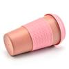 European Wheat Straw Fiber Silicone Coffee Mug with Lid