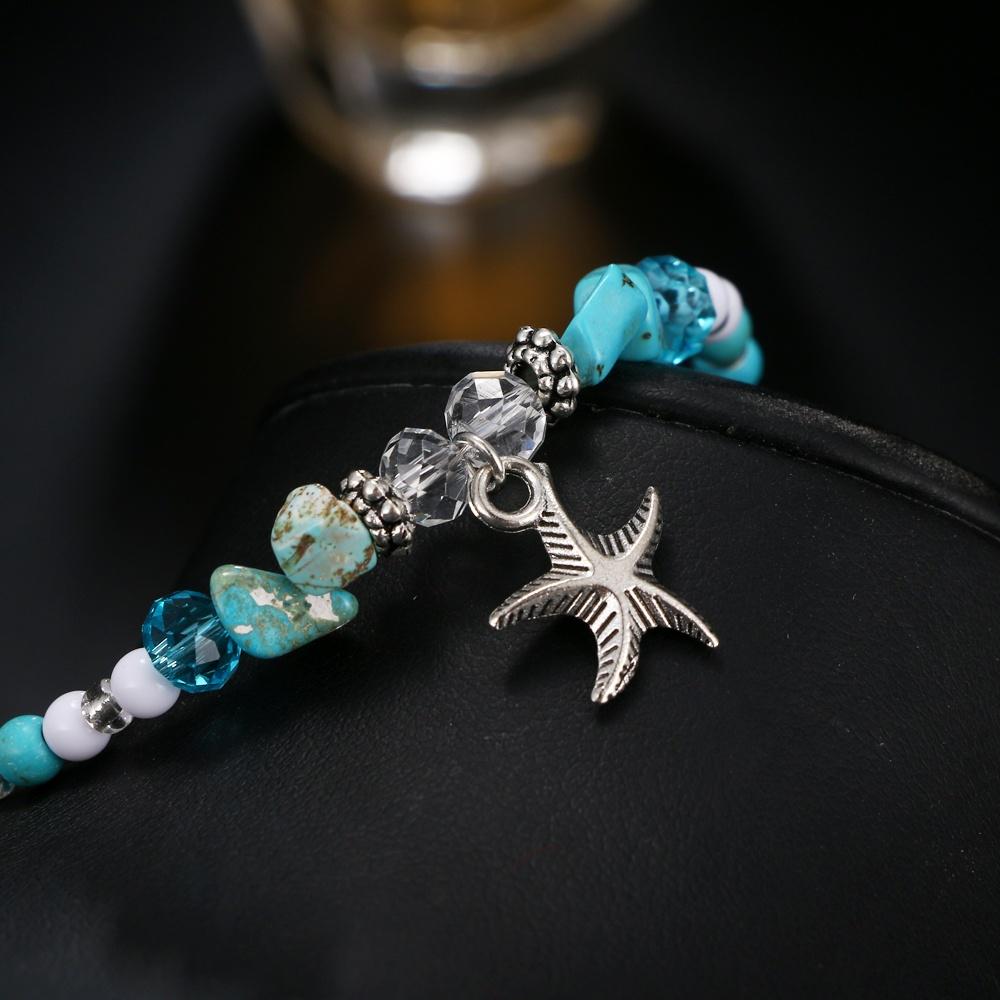 Charm Starfish Pendant Ankle Bracelet Beads Bracelets Anklets Beach Foot Chain Jewelry Gifts