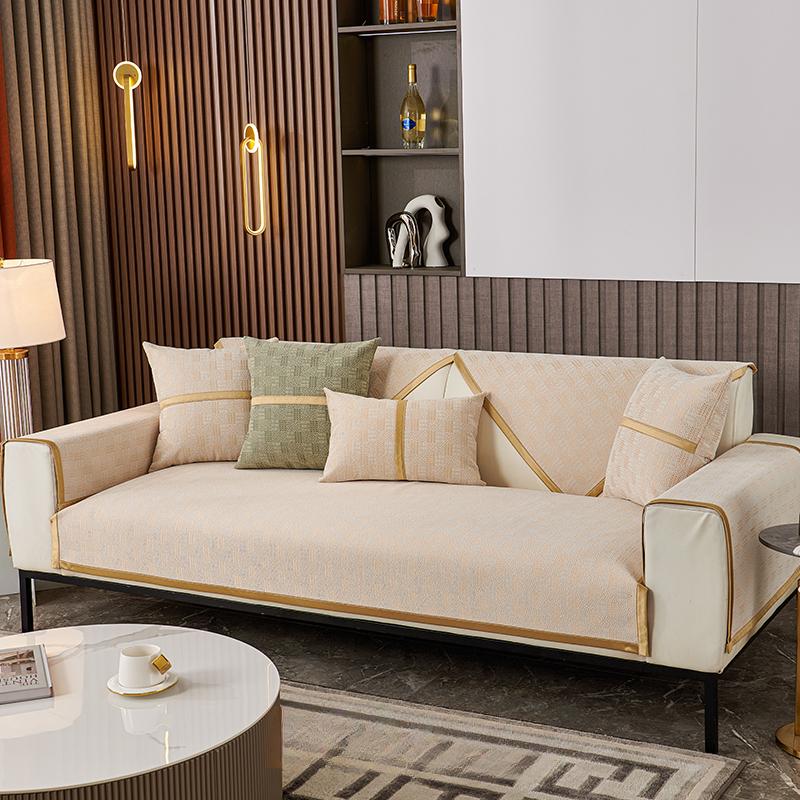 

Подушка для дивана из синели, универсальная кожаная нескользящая подушка на четыре сезона, современный минималистичный чехол на спинку дивана, полотенце 70*70