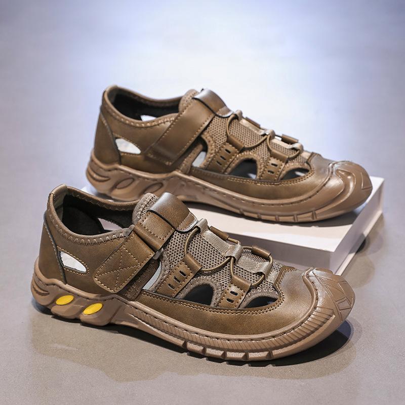 Men's Sandals Fashion Casual Sport Sandals High Quality Cowhide Sandals for Men Summer Comfortable Sneakers Non Slip Beach Shoes