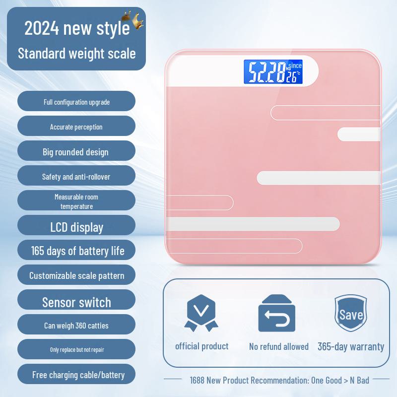 Rechargeable High Precision Body Weight Scale - Hetang Electronic Weighing Scale for Home Use