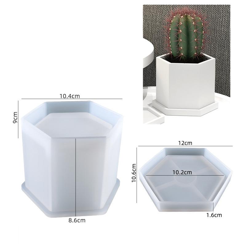 Cylinder Flower Pot Clay Silicone Mold DIY Handmade UV Epoxy Resin Mold Pen Holder Boxes Table Storage Making Mould Tools