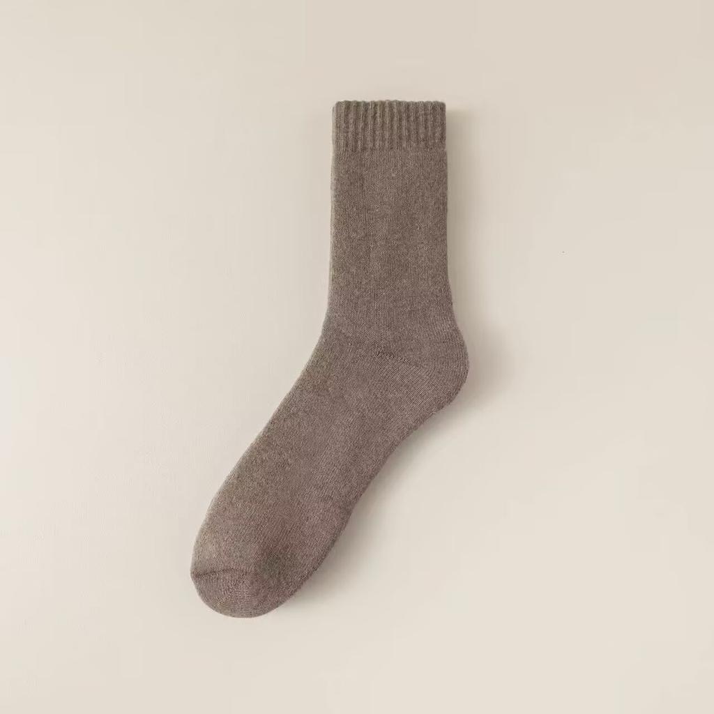 1/3 Paar Herren Winterwollsocken Warme Verdickte Wollsocken Baumwolle Einfarbig Kältefest Schnee Hohe Qualität Kaschmirsocke