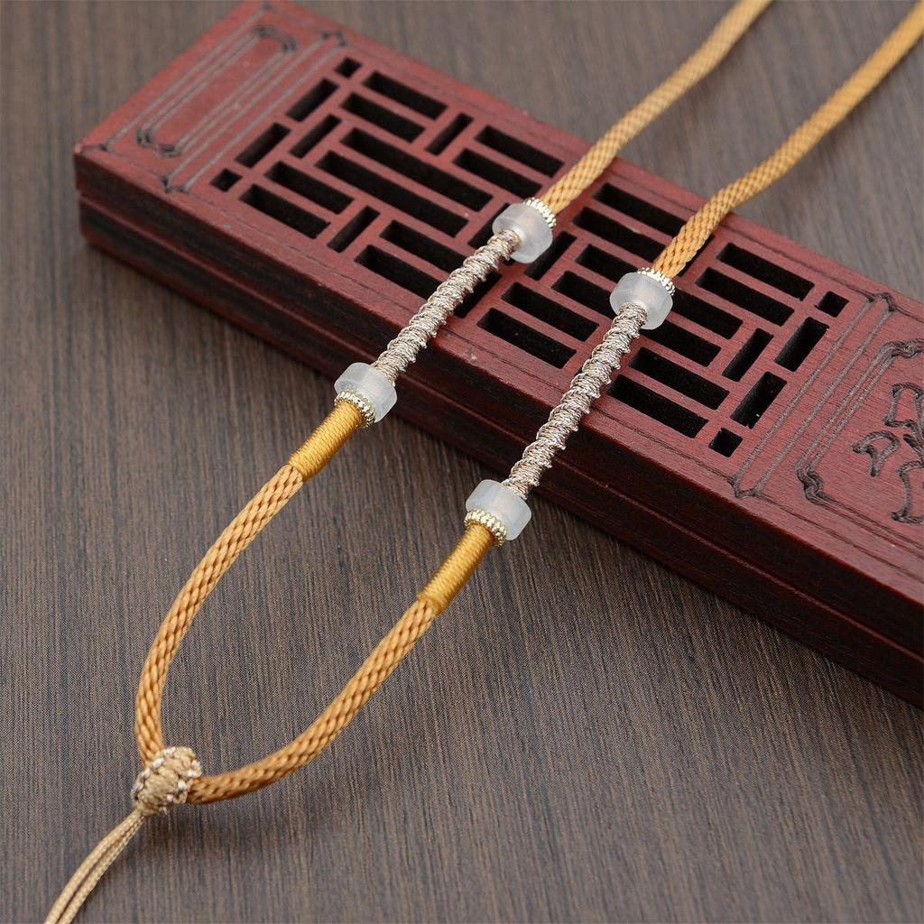 Premium Handwoven Qiankun Pendant Cord: Artisanal Knot Necklace Rope