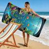 Underwater Coral Reef with Colorful Fish Beach towel quick-drying for travel outdoor sports jogging beach and swimming