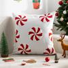 Pillow Cover Does Not Contain Core, Towel Embroidered Santa Claus Snowflake Pillow Cover, Light Luxury Simple Sofa Cushion Cover