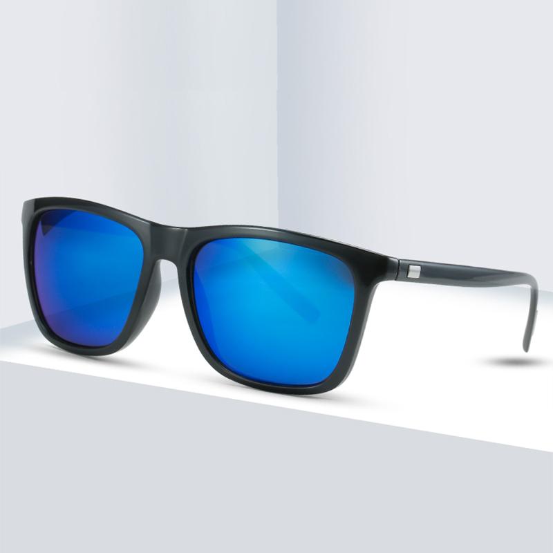Polarized Fishing Sunglasses 2024 Men Square Mirror Blue Lens Male Classic Outdoor Sport Sun Glasses Summer Driving Shades UV400