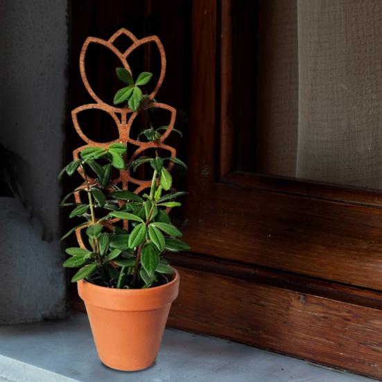 Tre Plantebrakett Bladform Espalier Klatreplante Støttestativ Enkel Installasjon Multifunksjonell Planteholder