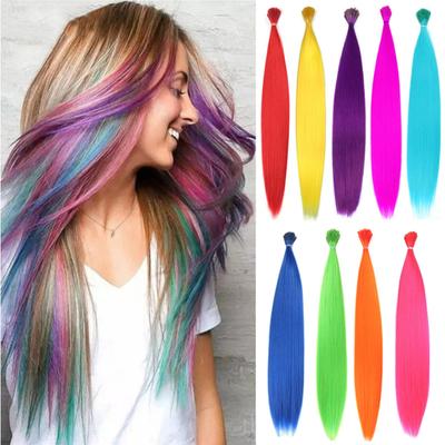 Colored Hair Extensions, 16-inch Hair Extensions, Suitable For Women And Girls, Seamless Wig Hair Extensions
