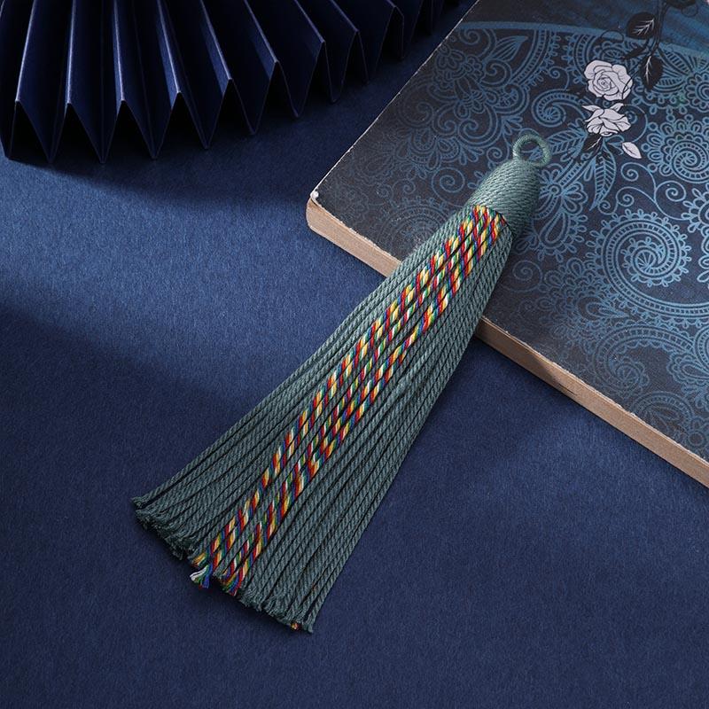 Tibetan Style Handmade Cotton Thread Tassel Ethnic Craft Clothing Accessories Pendant DIY Traditional Handmade Hanging Ornament