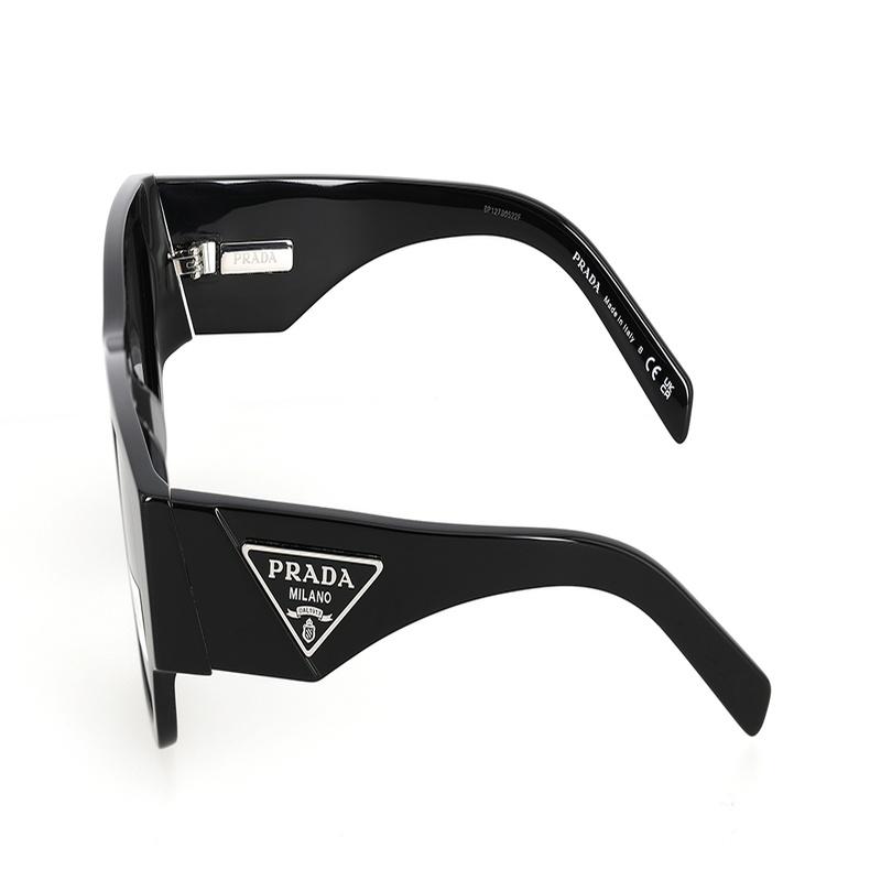 Prada [Available Prescriptions] Casual, Comfortable and Simple, Square Sunglasses, Same Style for Men and Women Black 54 In Original Box and Bag