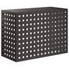 Air Conditioner Cover Black 110 X 50 X 80 Cm Steel