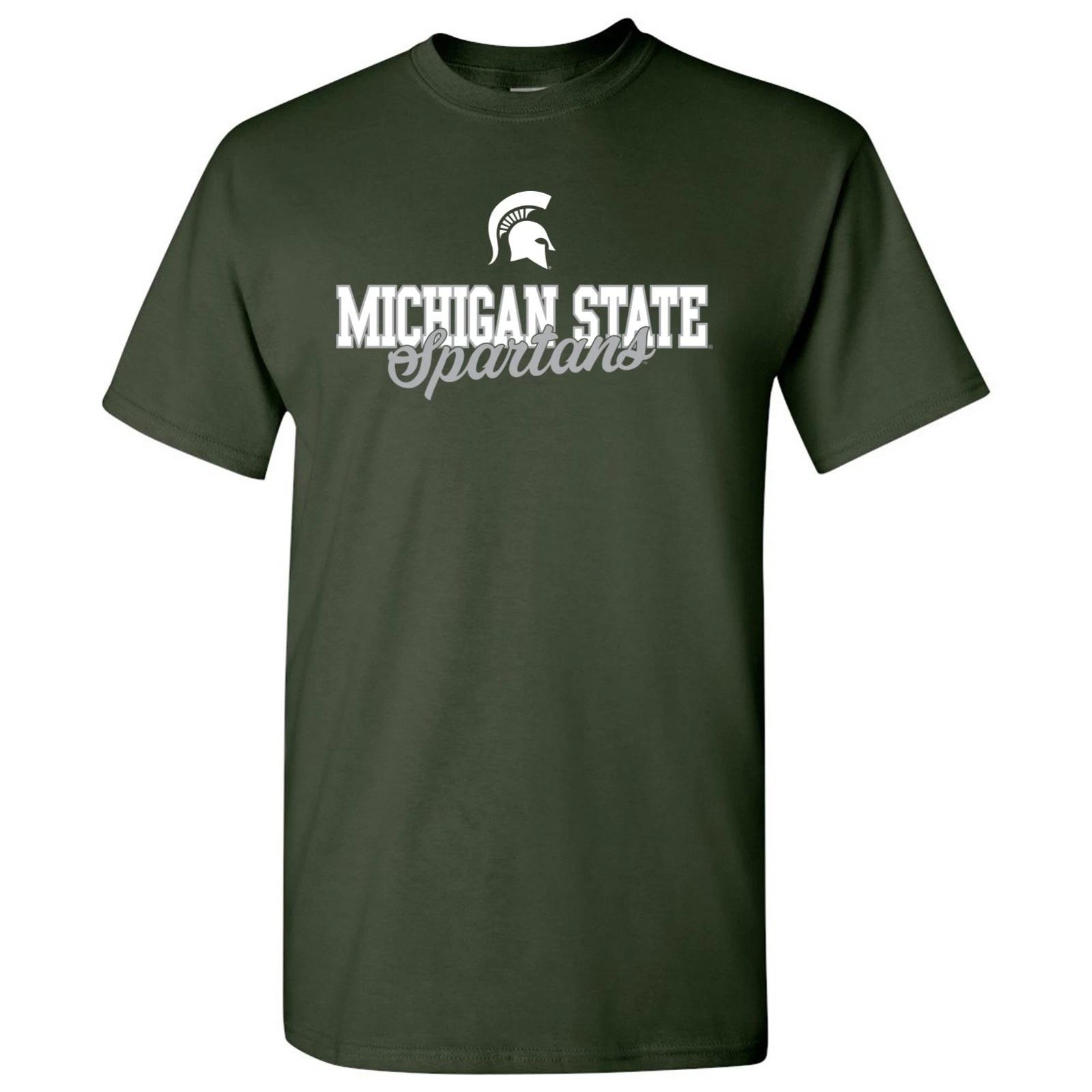 Michigan State Fresh Script Licensed Unisex T-Shirt 2XL