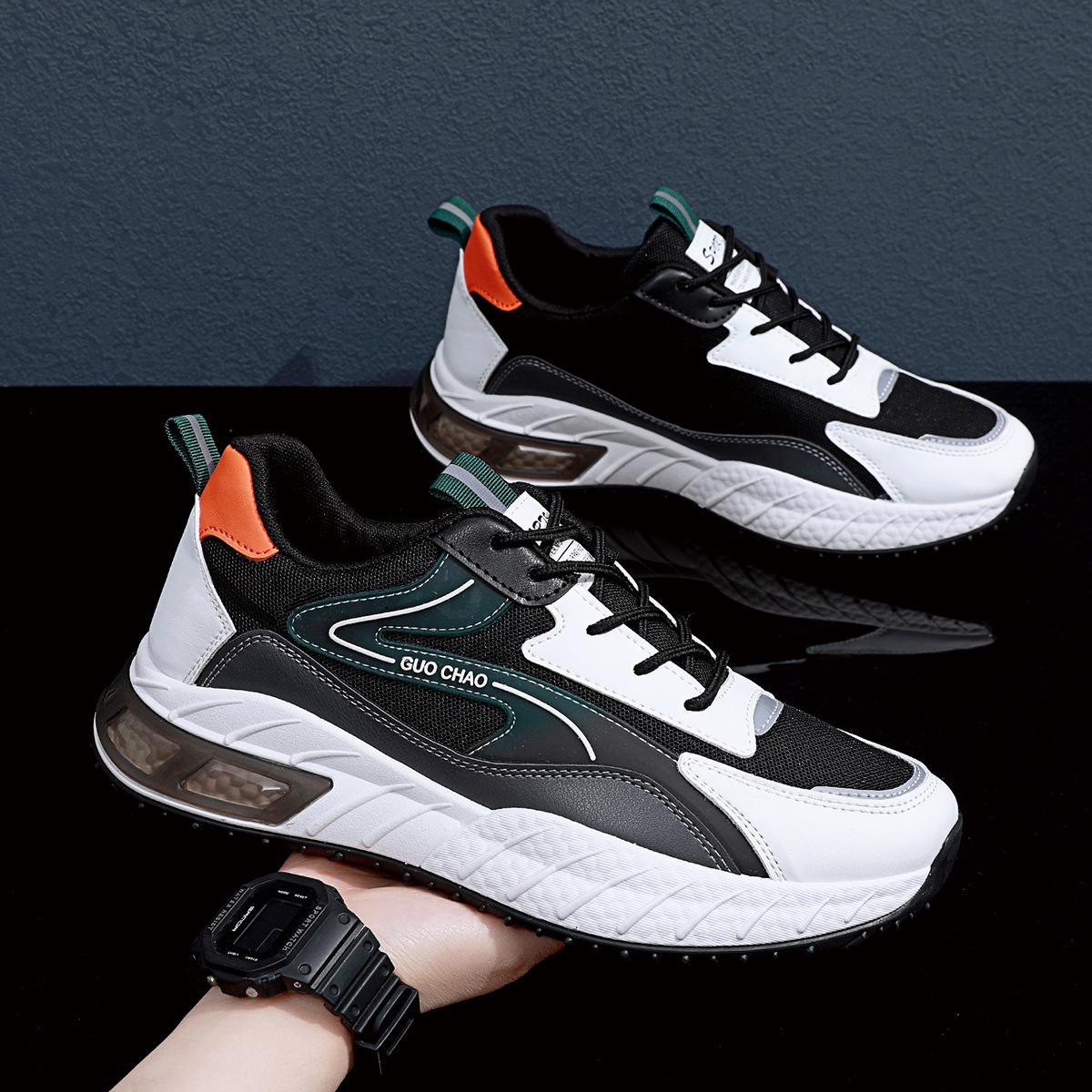 

2025 новая мужская обувь летняя спортивная обувь тренд сетка дышащая повседневная универсальная дышащая легкая обувь спортивная обувь 39 чёрный