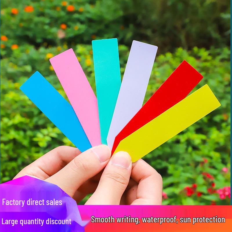 Waterproof PVC Plant Tags for Succulents - Small Stakes for Gardening