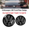 2pcs Front and Rear Emblem For VW Golf 6/Golf 7/Golf 7.5/Golf 8 Not Affect ACC Modified Black Label Flat Mirror Logo CoverSticke