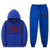Letter Print Hoodie Sweatpants Set Men Women Casual Tracksuit Long Sleeve Sportswear