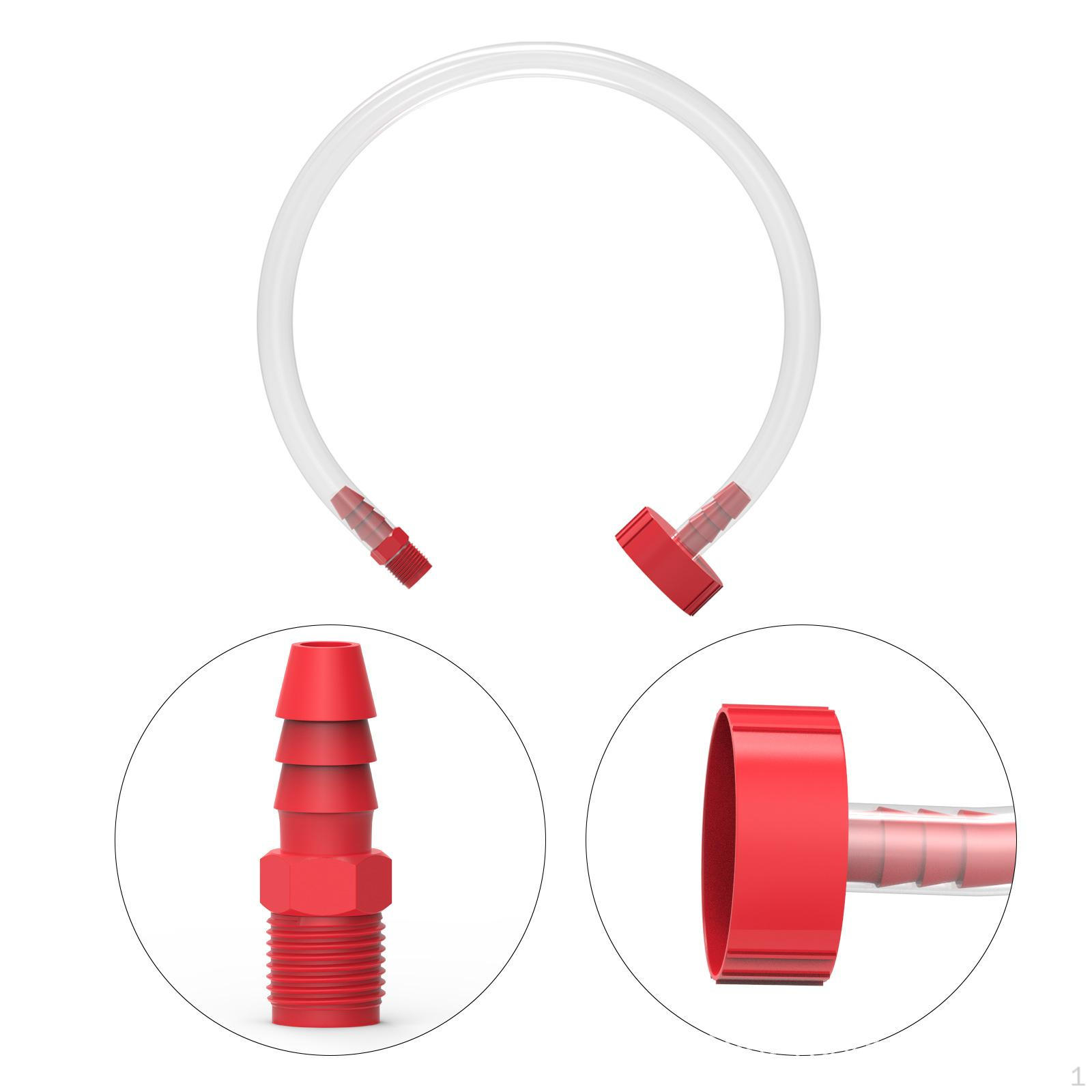 

Комплект для прокачки гидроусилителя лодки, фитинг, инструмент для жидкости, совместимый, быстроразъемный аксессуар красный