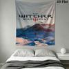 Witcher Wall Hanging Printed Fabric Blanket Decorative Tapestries for Bedroom Living Room Home Decor
