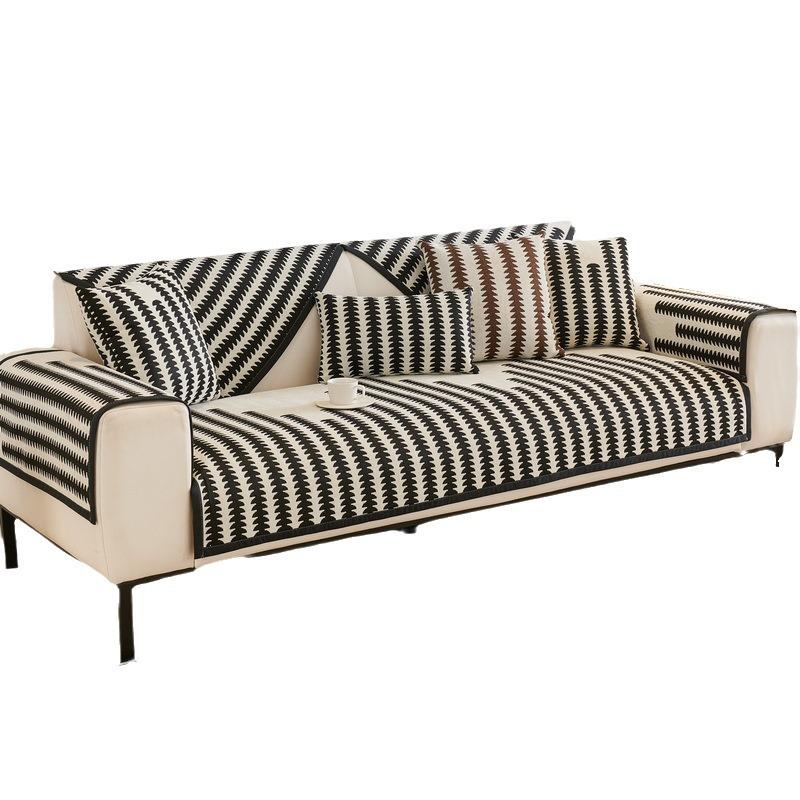 Nordic High Sense Chenille Sofa Cushion Four Seasons Universal Seat Cushions Non-Slip Leather Sofa Cover Cover Cloth