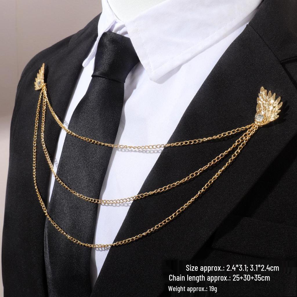 Baroque Rhinestone Pearl Corsage Necklace Brooch - Retro British Court Suit Accessory
