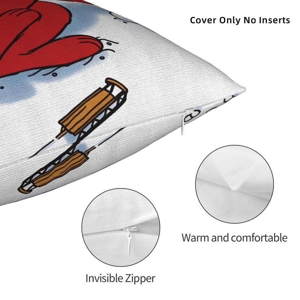 C-Clifford the Big Red Dog Pillow Case Novelty Pillow Cover Soft Pillowcases For Chair Sofa Home Decor