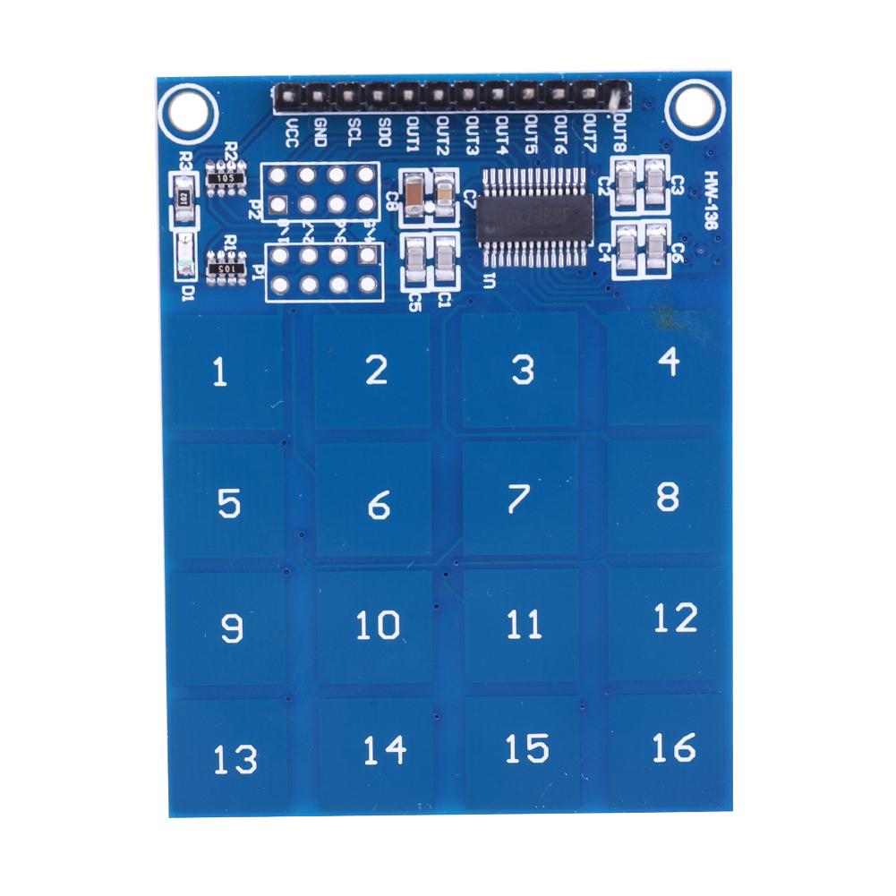 

TTP229 Switch Touch Sensor 2.4V-5.5V Capacitive Switch Modules Convenient Useful