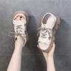 Women's Sandals Thick-soled Fish-mouth Shoes Sandals Sponge Soles Flat Cooling Boots