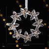 Gold Sequin Snowflake Ice Strip Pendants  Holiday Party Supplies