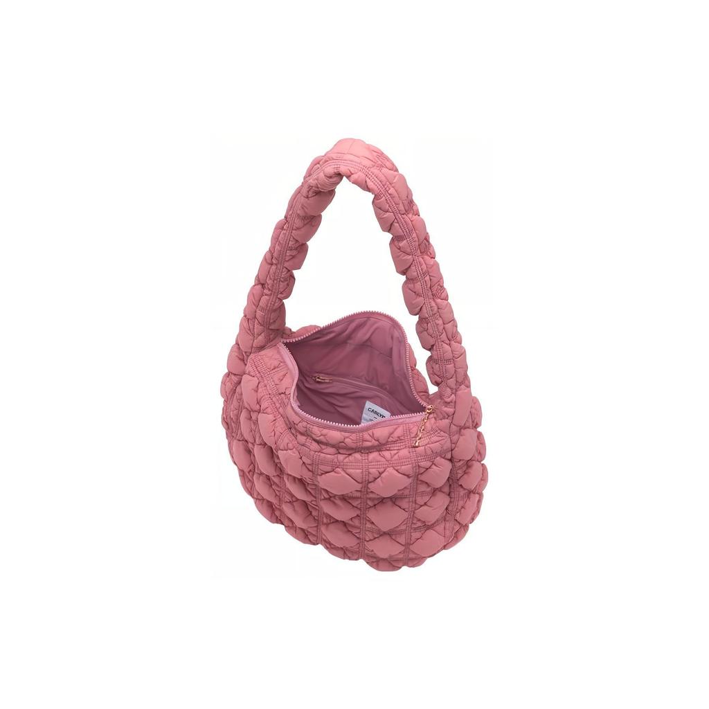 New CARLYN Nylon Crossbody Bag Shoulder Bag Large Size Women's Rose Pink H71307010R