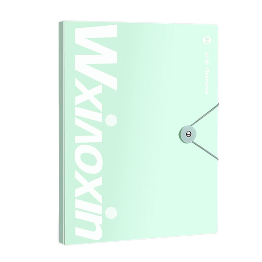 

A4 Insert Folder Transparent Data Book Gifts Classification File Folders зелёный