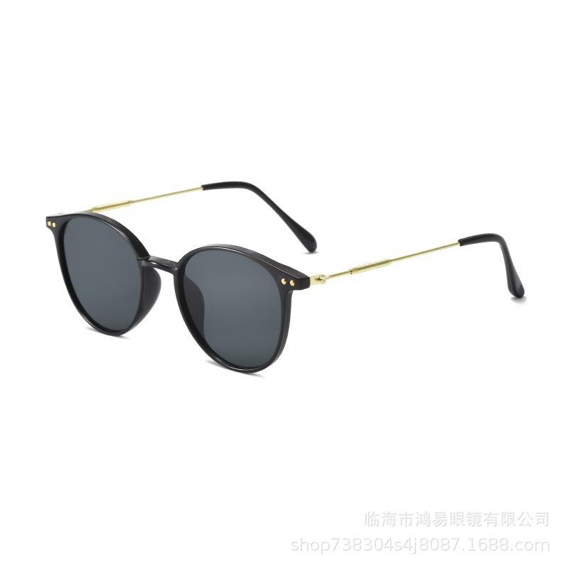 Glasses Men'S And Women'S Sunglasses Outdoor Shading Sunglasses Round Frame Glasses Frame Han Chao