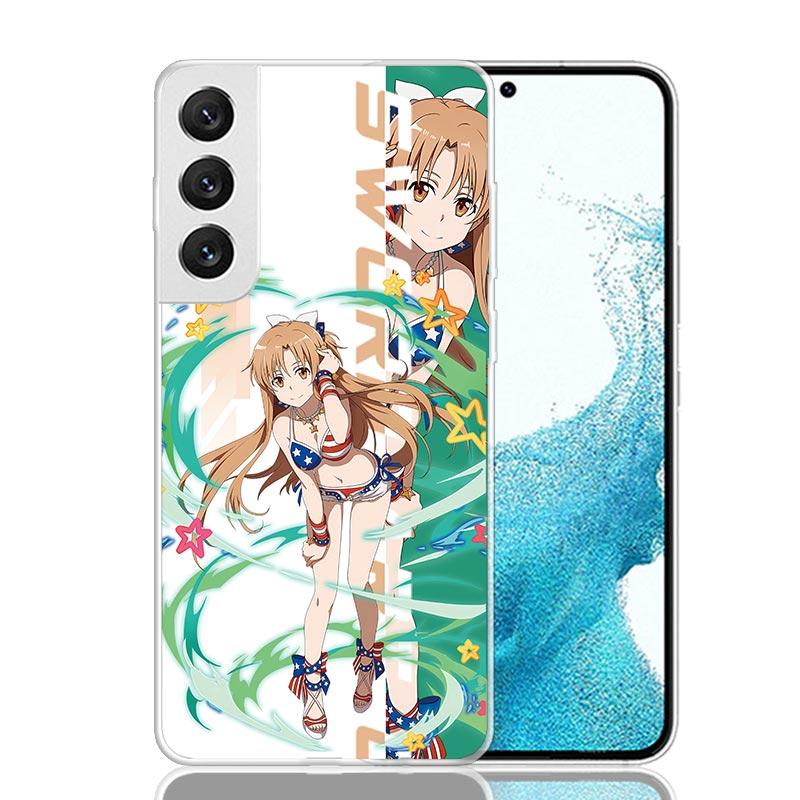 Anime Sword Art Online SAO Phone Case For Samsung Galaxy S26 Ultra S23 S24 S25 Edge S20 FE S21 S22 Plus Soft Print Shell Cover F