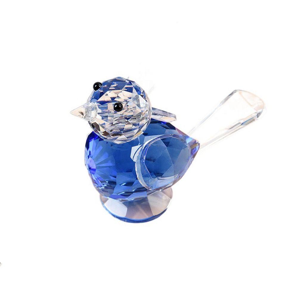 Cute Crystal Bird Ornaments Exquisite Simulation Bird Ornaments Creative Bird Figurines  Office