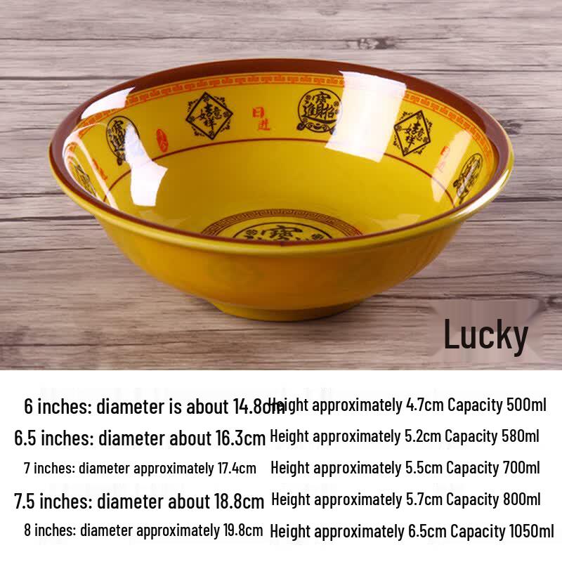 Commercial Melamine Reverse-Rim Soup & Noodle Bowl