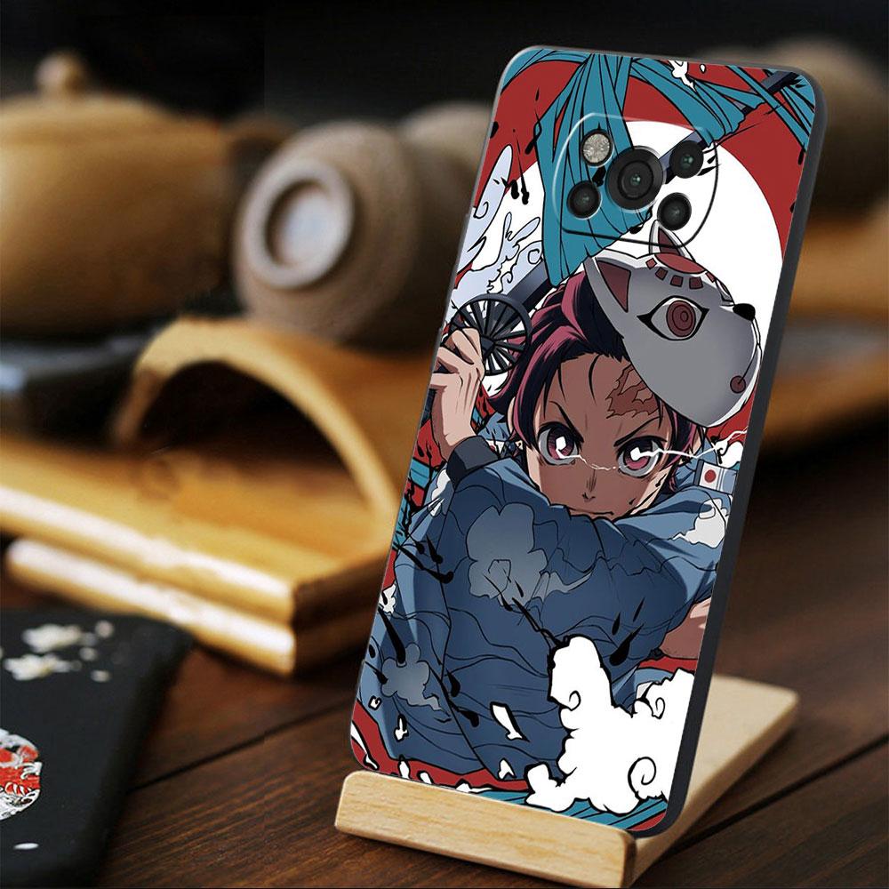 Demon Slayer Kimetsu Anime Shockproof Celular Funda For Xiaomi POCO X3 NFC F3 MI 11 Lite M4 Pro 5G X4 10T M3 11T 9T F4 GT